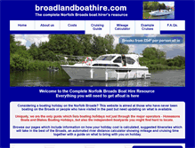 Tablet Screenshot of broadlandboathire.com